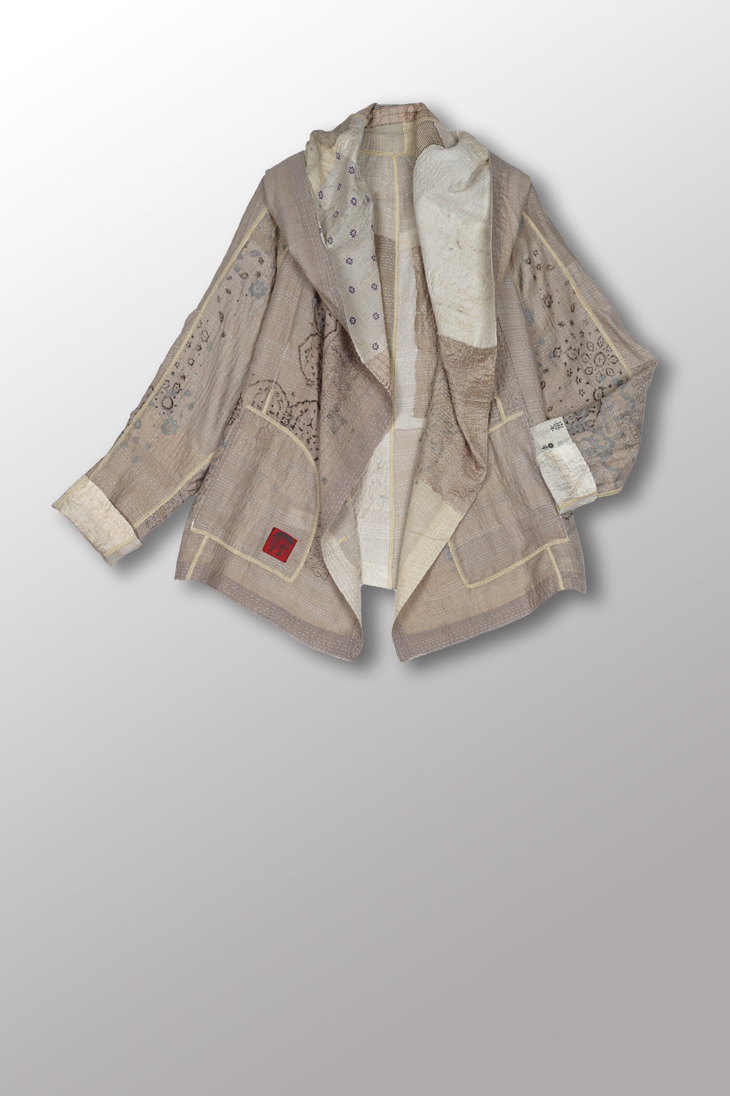 ZB2970-IVY  / MOSAIC FRAY PATCH KANTHA (New order)