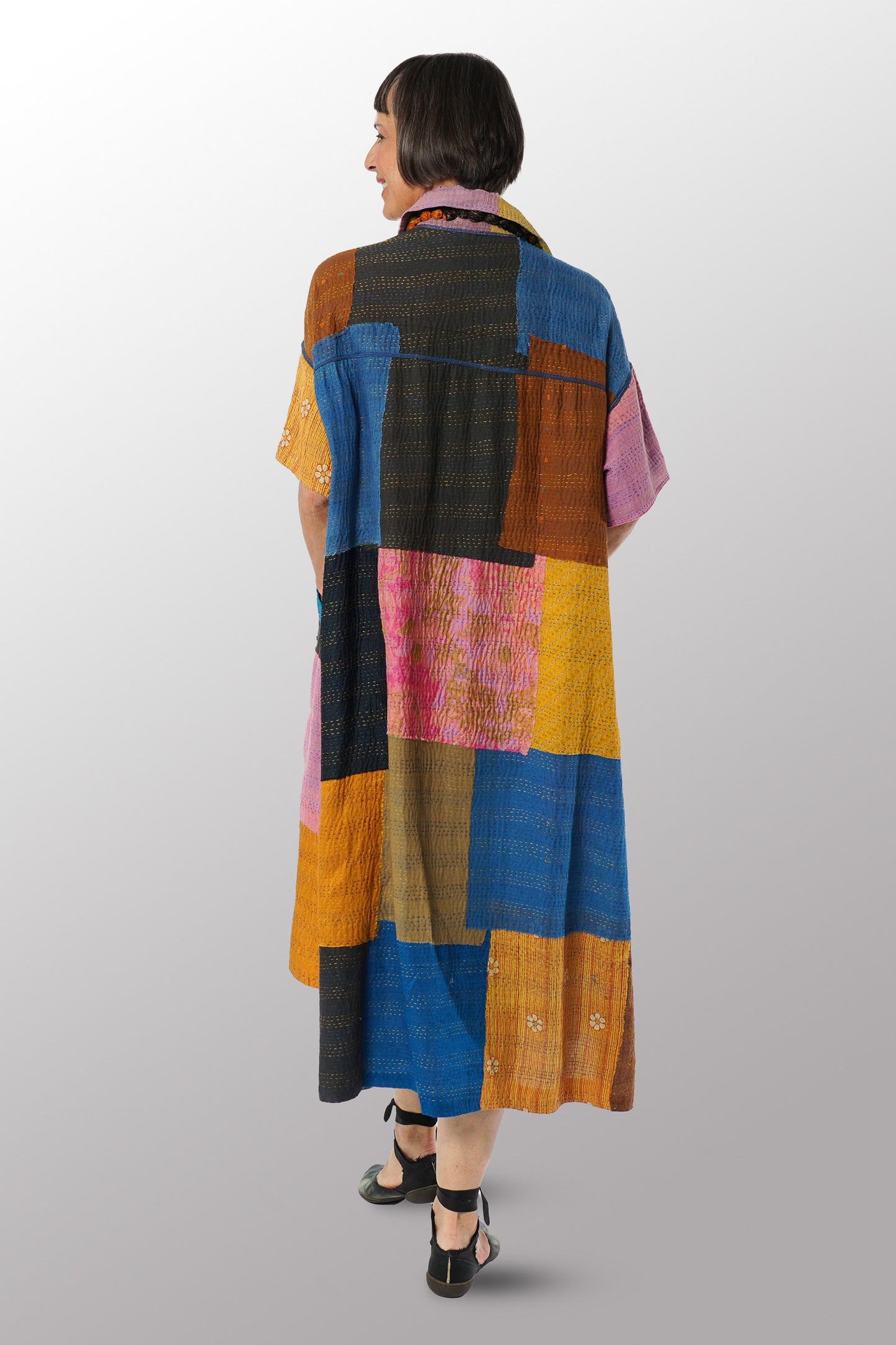 ZB2970-MLT  / MOSAIC FRAY PATCH KANTHA  (AVAILABLE JACKETS)