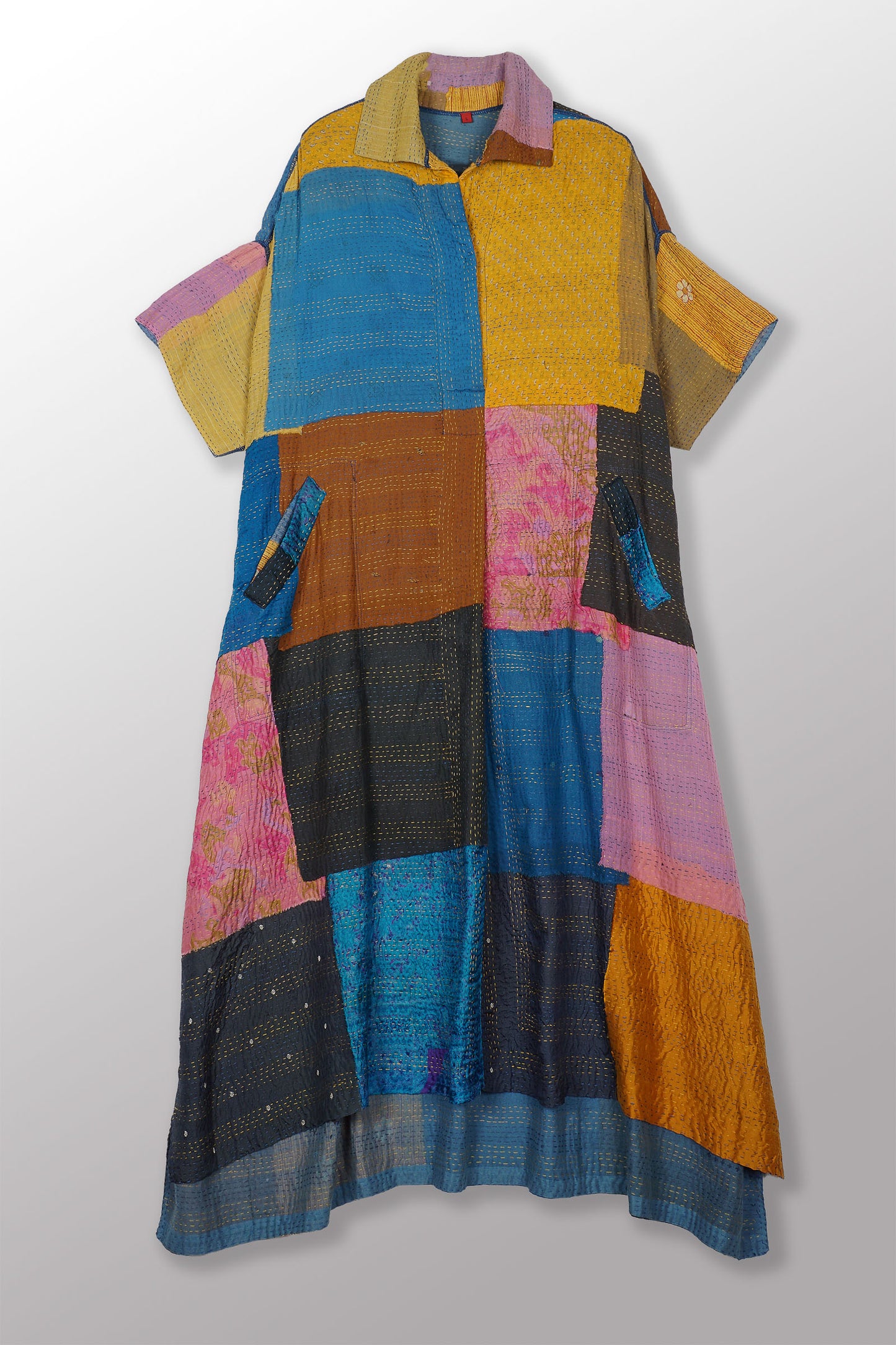 ZB2970-MLT  / MOSAIC FRAY PATCH KANTHA (In Kantha)
