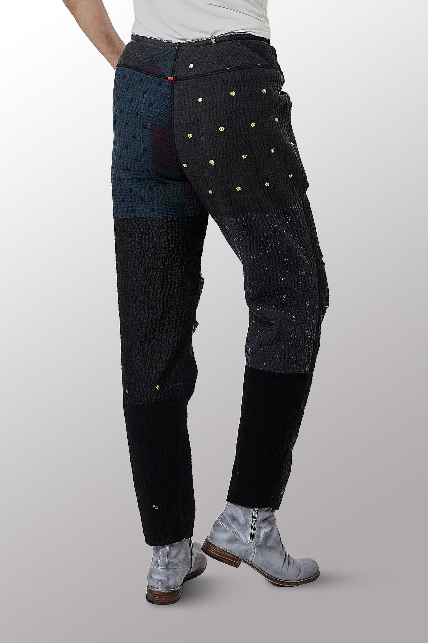 DN3971-GRY / DENIM KANTHA (AVAILABLE JACKETS)