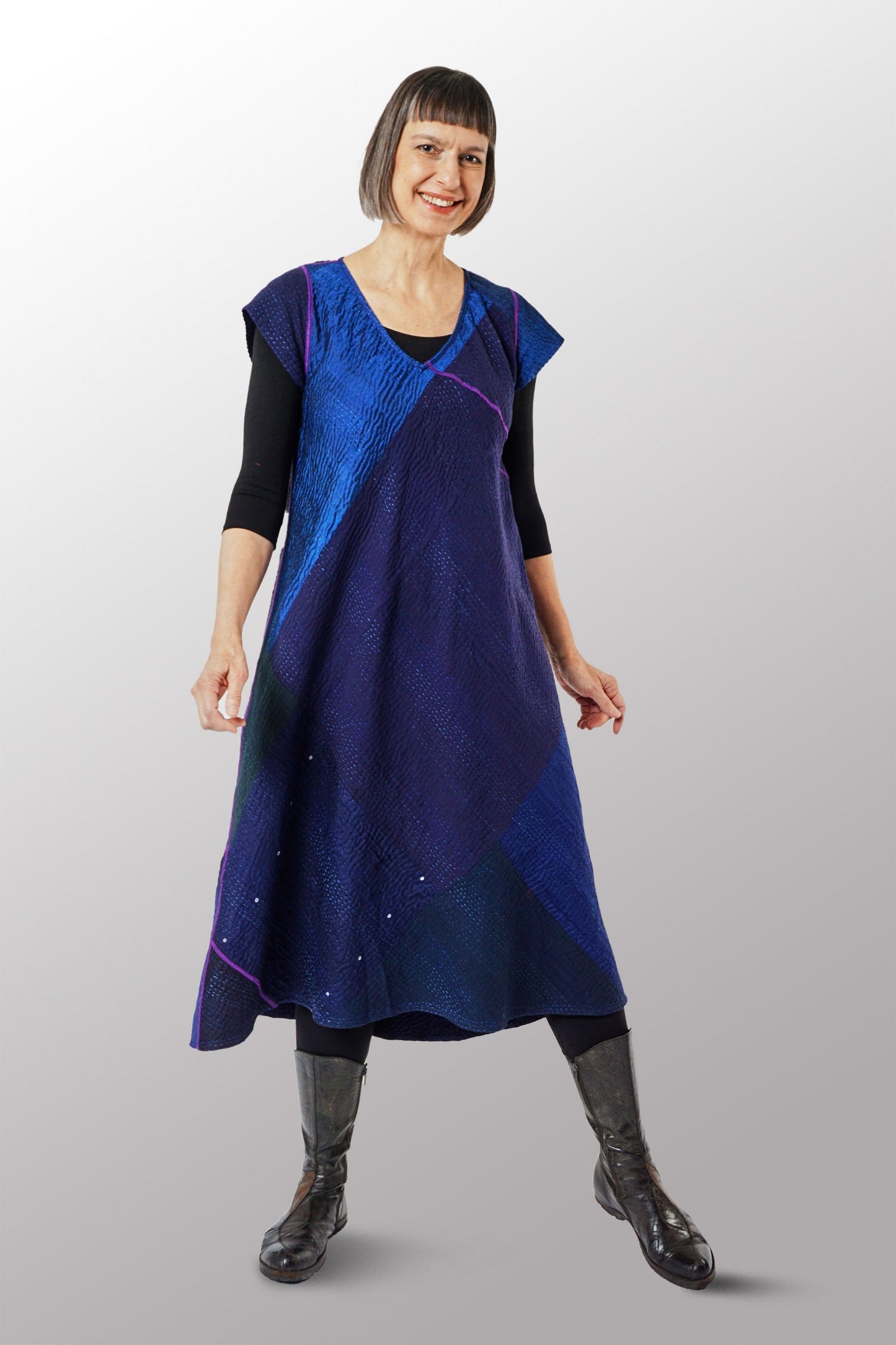 JP4970-NVY / JAIPUR PATCH KANTHA -NVY- (AVAILABLE JACKETS)