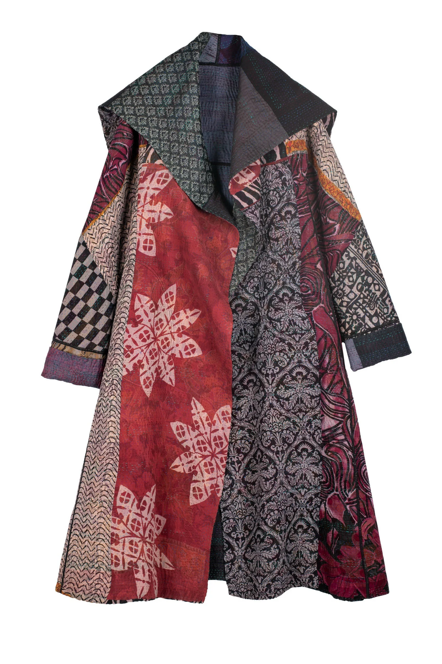 JS4970-BLK / JACQUARD SILK KANTHA -BLK- (AVAILABLE JACKETS)