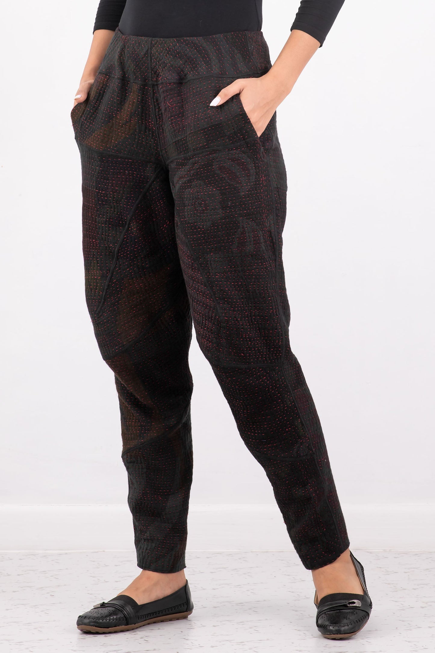 MP4970-BLK / MUJI PATCH KANTHA -BLK- (AVAILABLE JACKETS)