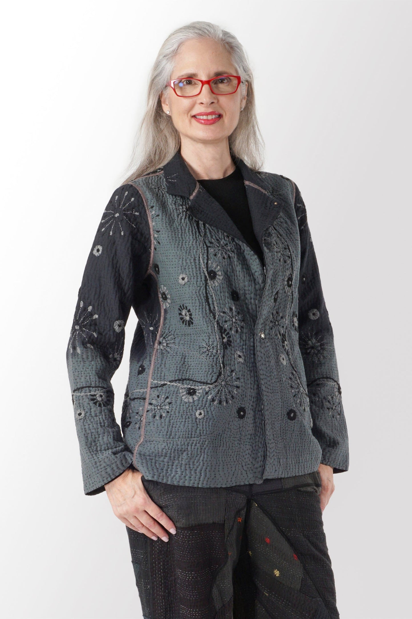 OF4970-GRY / OMBRE SUN RALLI FIREWORKS KANTHA -GRY (AVAILABLE JACKETS)