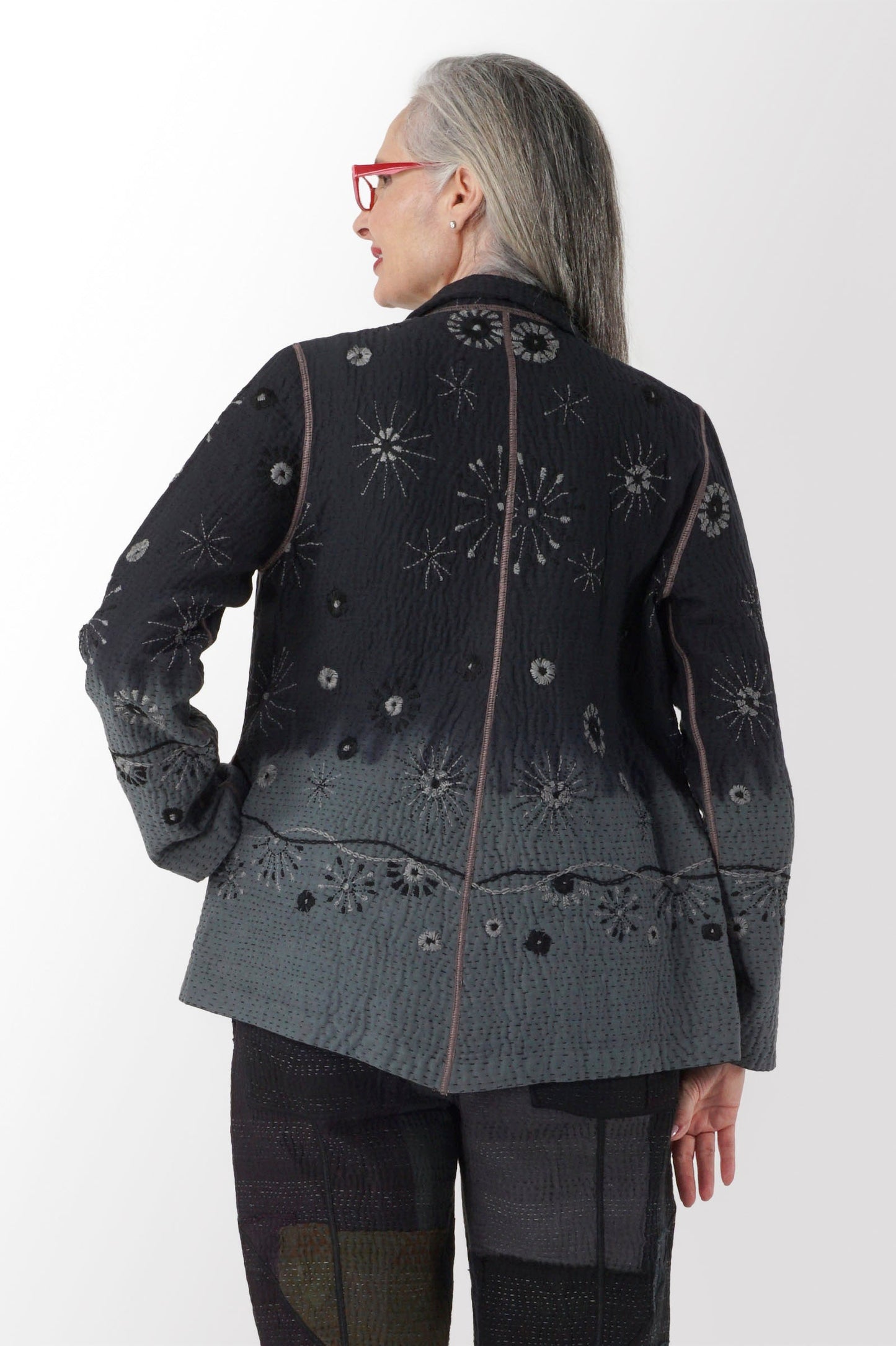 OF4970-GRY / OMBRE SUN RALLI FIREWORKS KANTHA -GRY (AVAILABLE JACKETS)