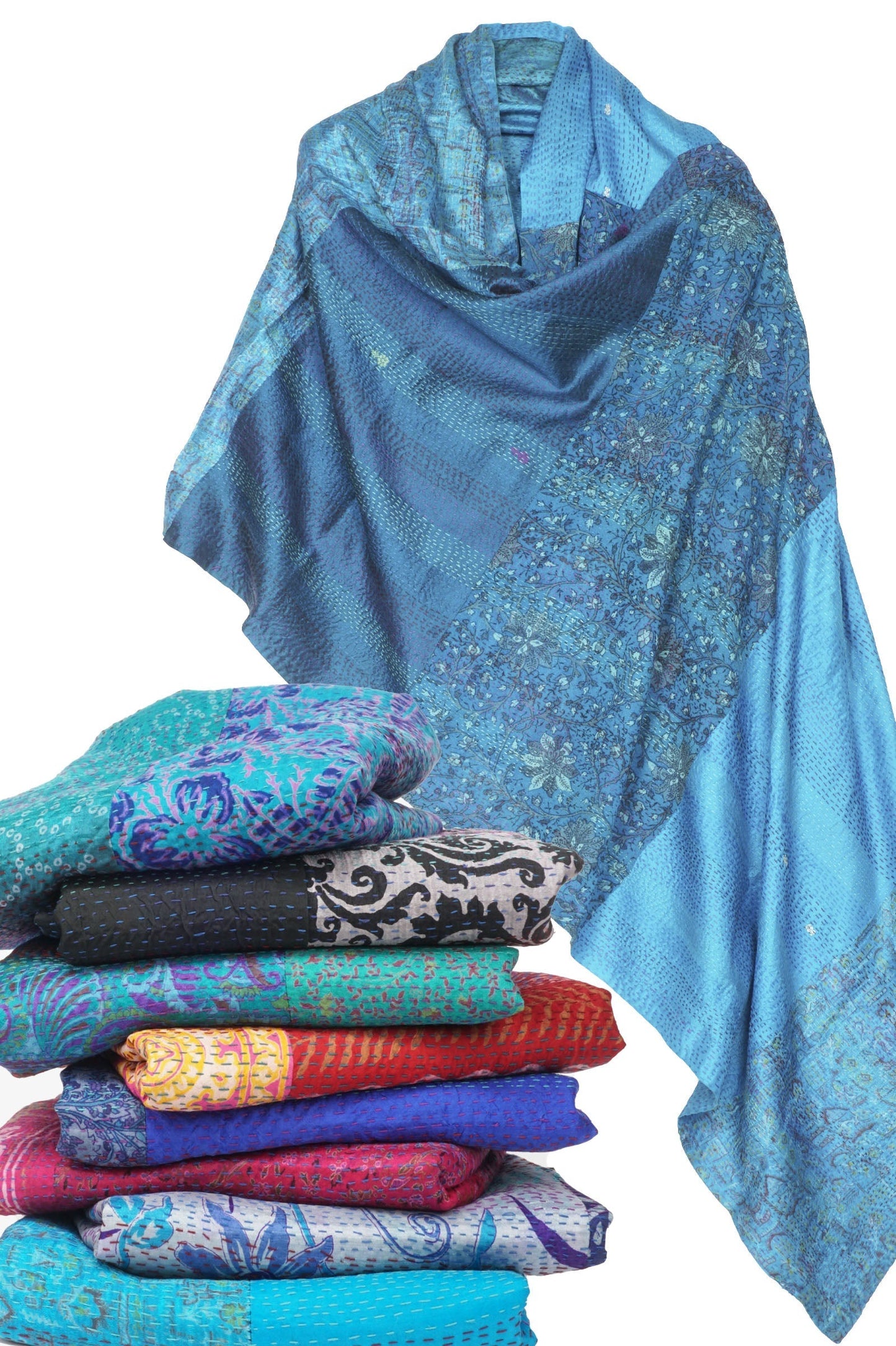 SV2970-MLT / VINTAGE SILK KANTHA -MLT- (In Kantha)