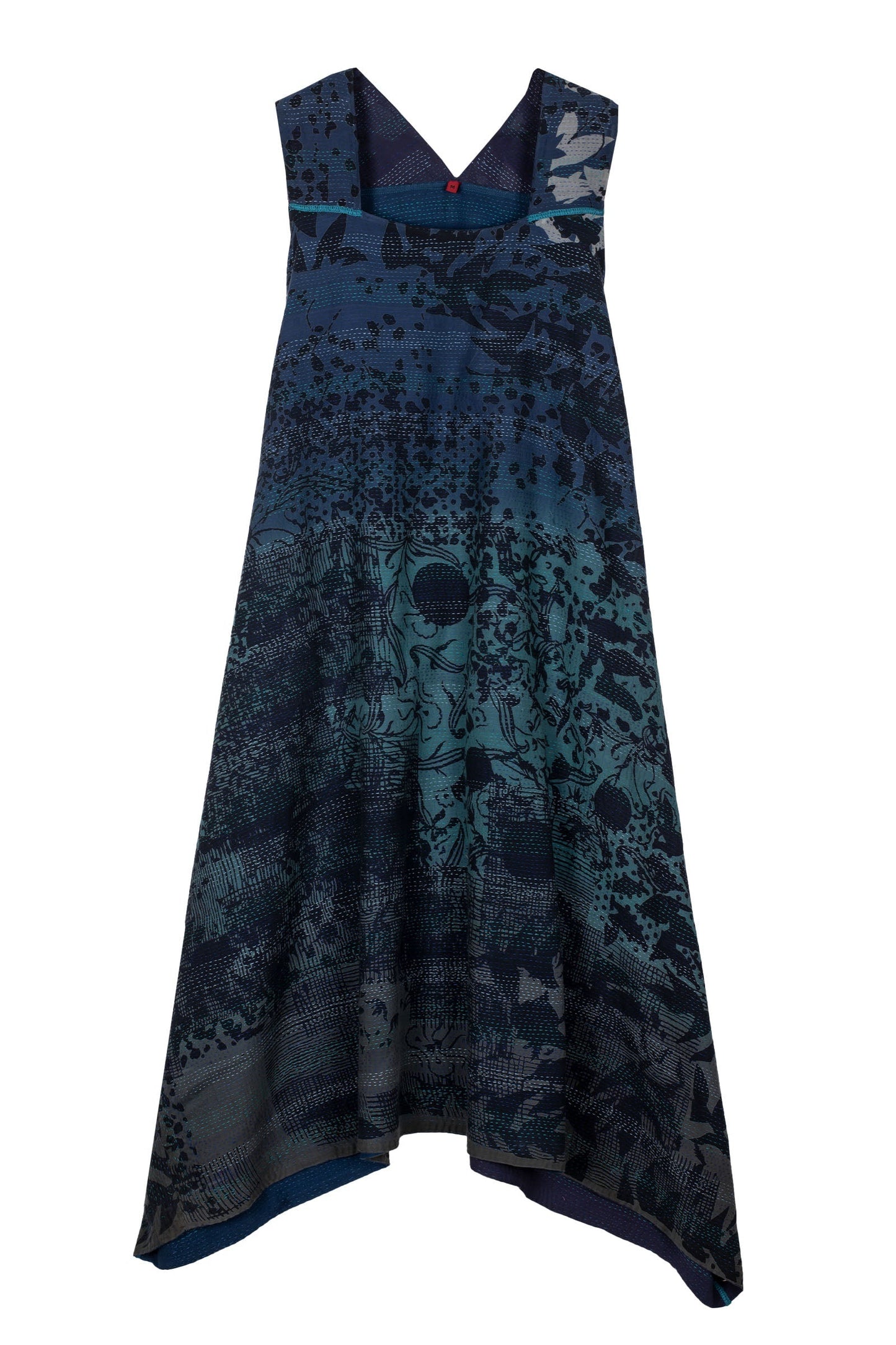 TP2970-BLU / MONOTONE TWILIGHT PRINT KANTHA -BLU- (AVAILABLE JACKETS)