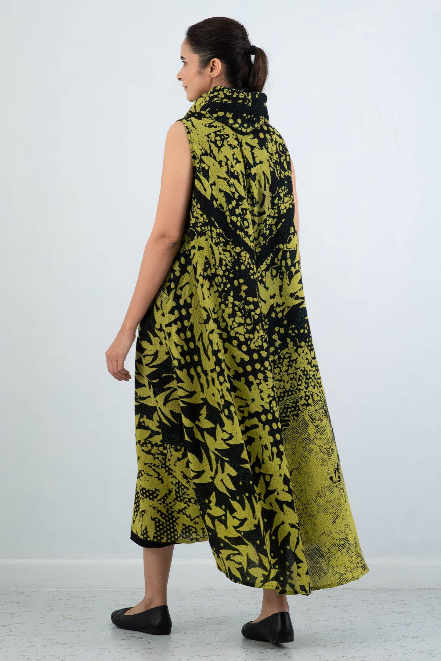 TP2970-CHA / MONOTONE TWILIGHT PRINT KANTHA -CHA- (AVAILABLE JACKETS)