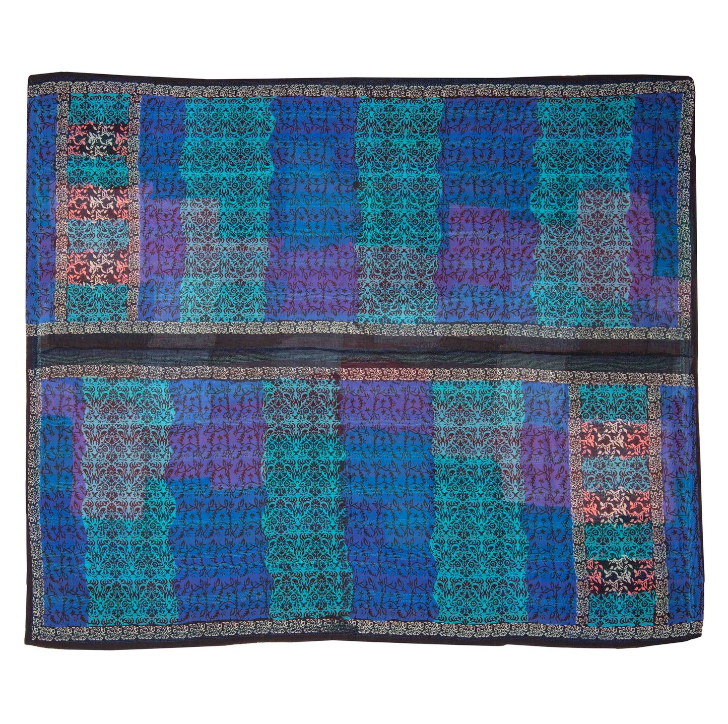 BG2970-BLU / BAGH PRINT KANTHA (AVAILABLE JACKETS)