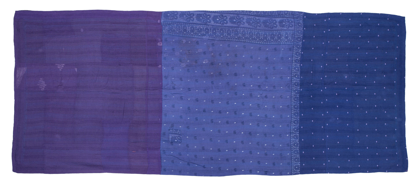 BP2970-BLU / BROCADE PATCHED KANTHA (In Kantha)