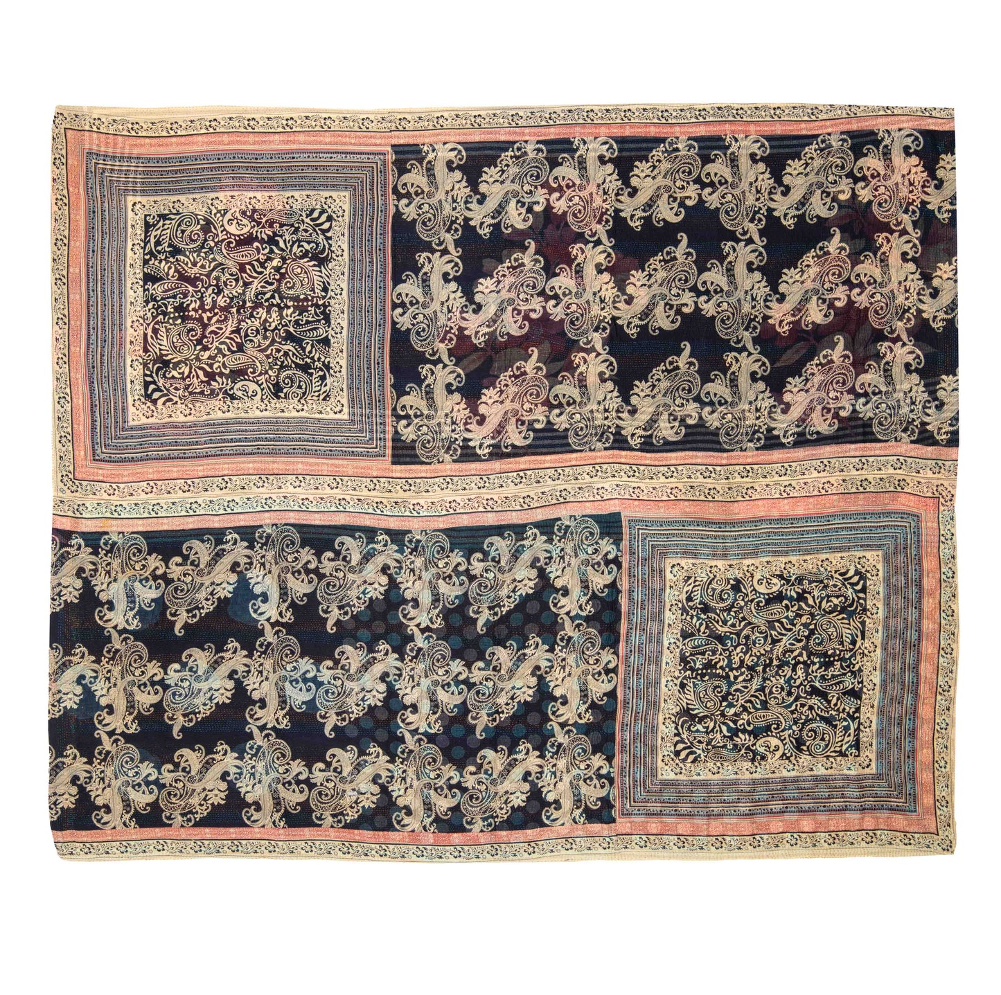DP4970-NVY / DOT & PAISLEY KANTHA -NVY (AVAILABLE JACKETS)