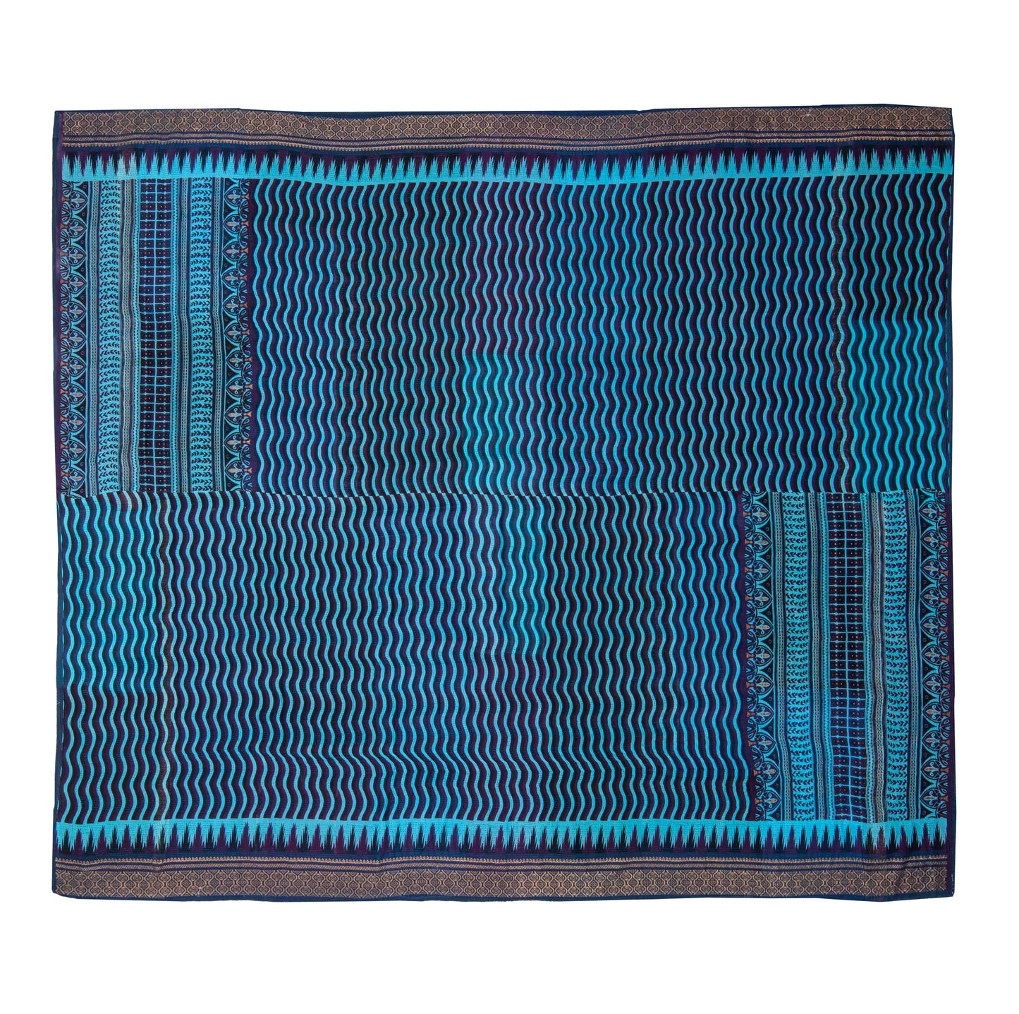 DW2970-BLU / DESERT WAVES KANTHA -BLU (AVAILABLE JACKETS)