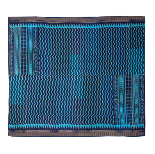 DW2970-BLU / DESERT WAVES KANTHA -BLU (AVAILABLE JACKETS)