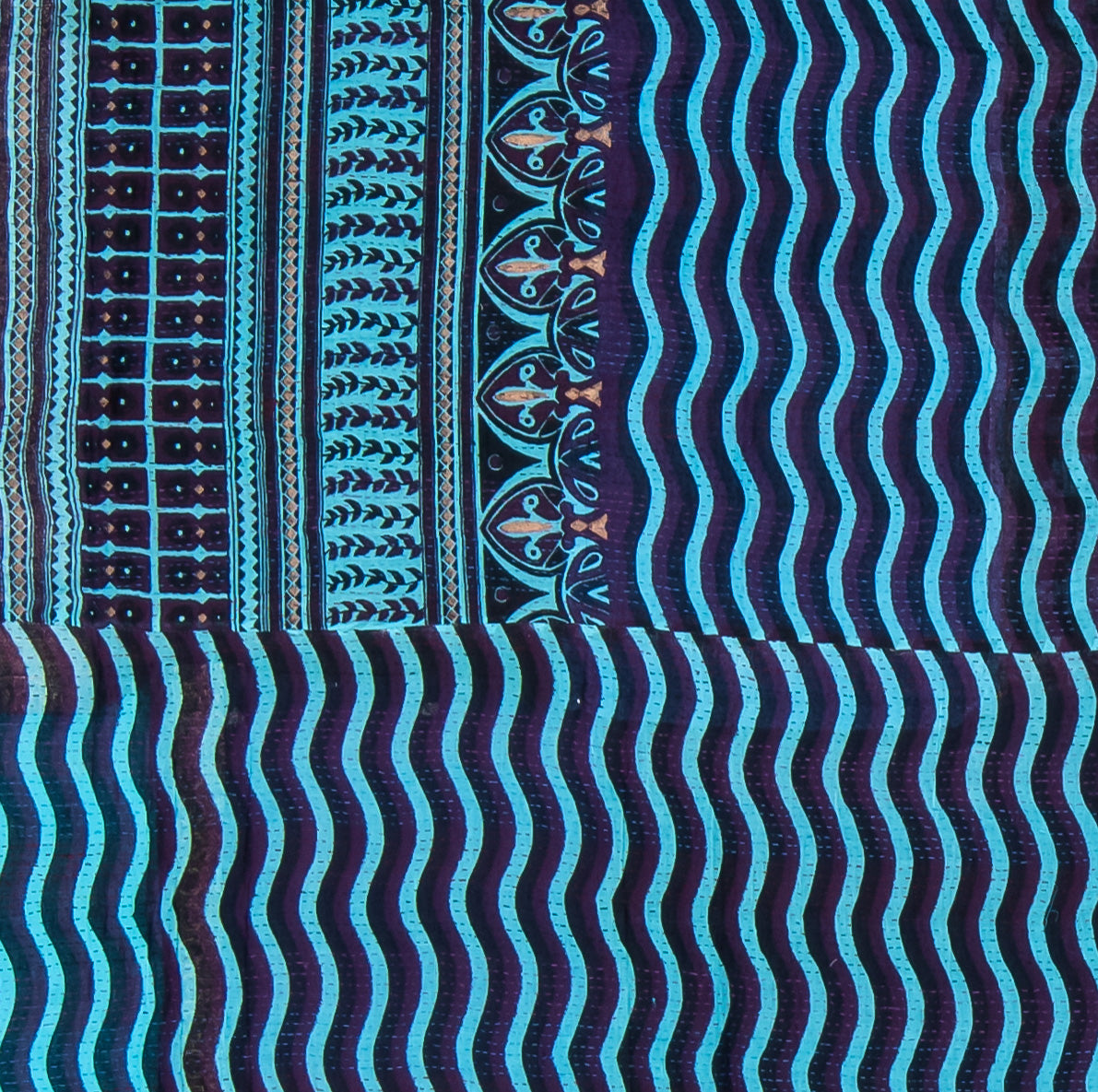 DW2970-BLU / DESERT WAVES KANTHA -BLU (AVAILABLE JACKETS)