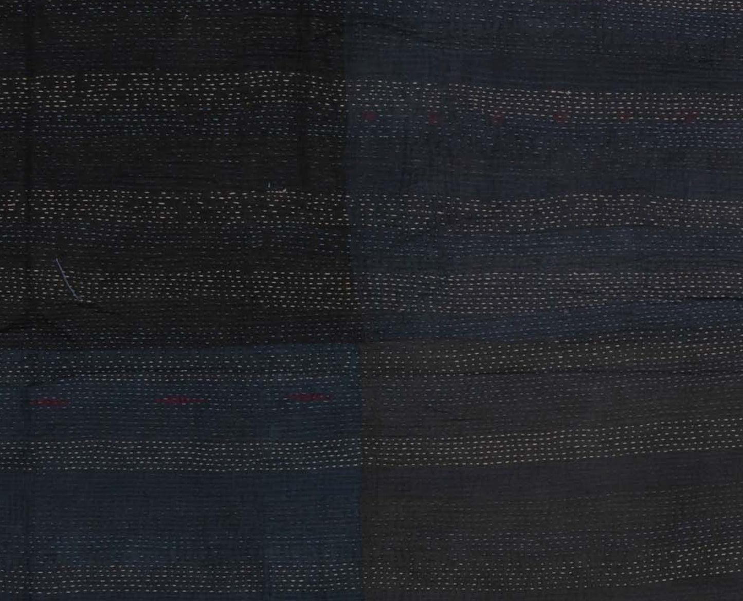 FI4970-BLK / FRAYED PATCH KANTHA -BLK (AVAILABLE JACKETS)