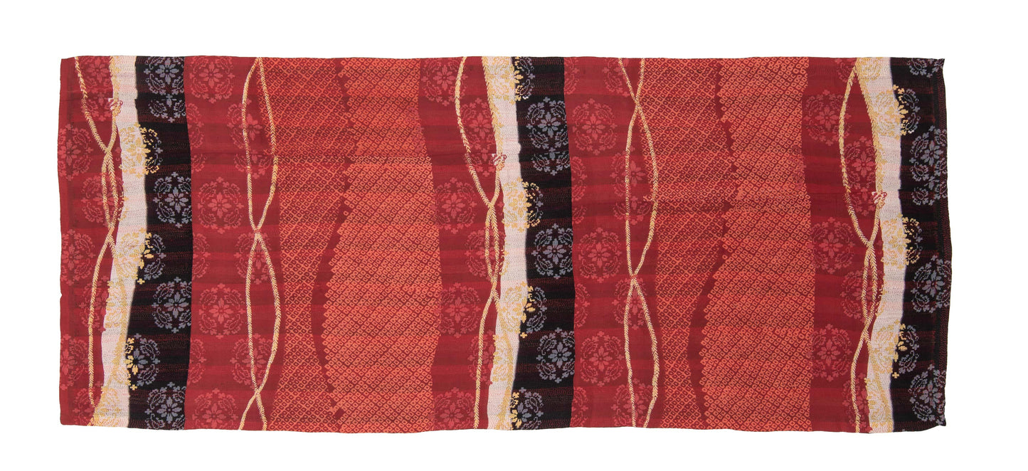 KP2971-RED / KIMONO PRINT KANTHA -RED- (AVAILABLE JACKETS)