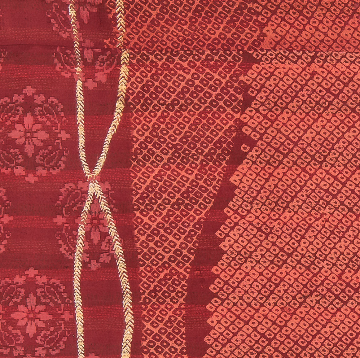 KP2971-RED / KIMONO PRINT KANTHA -RED- (AVAILABLE JACKETS)