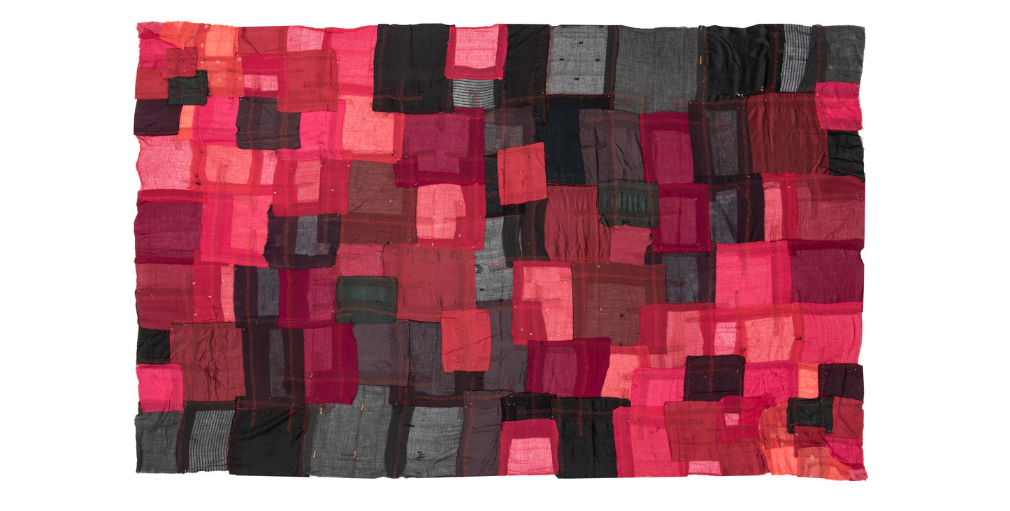 MO1974-RED / MOSAIC OMBRE KANTHA -RED- (AVAILABLE JACKETS)