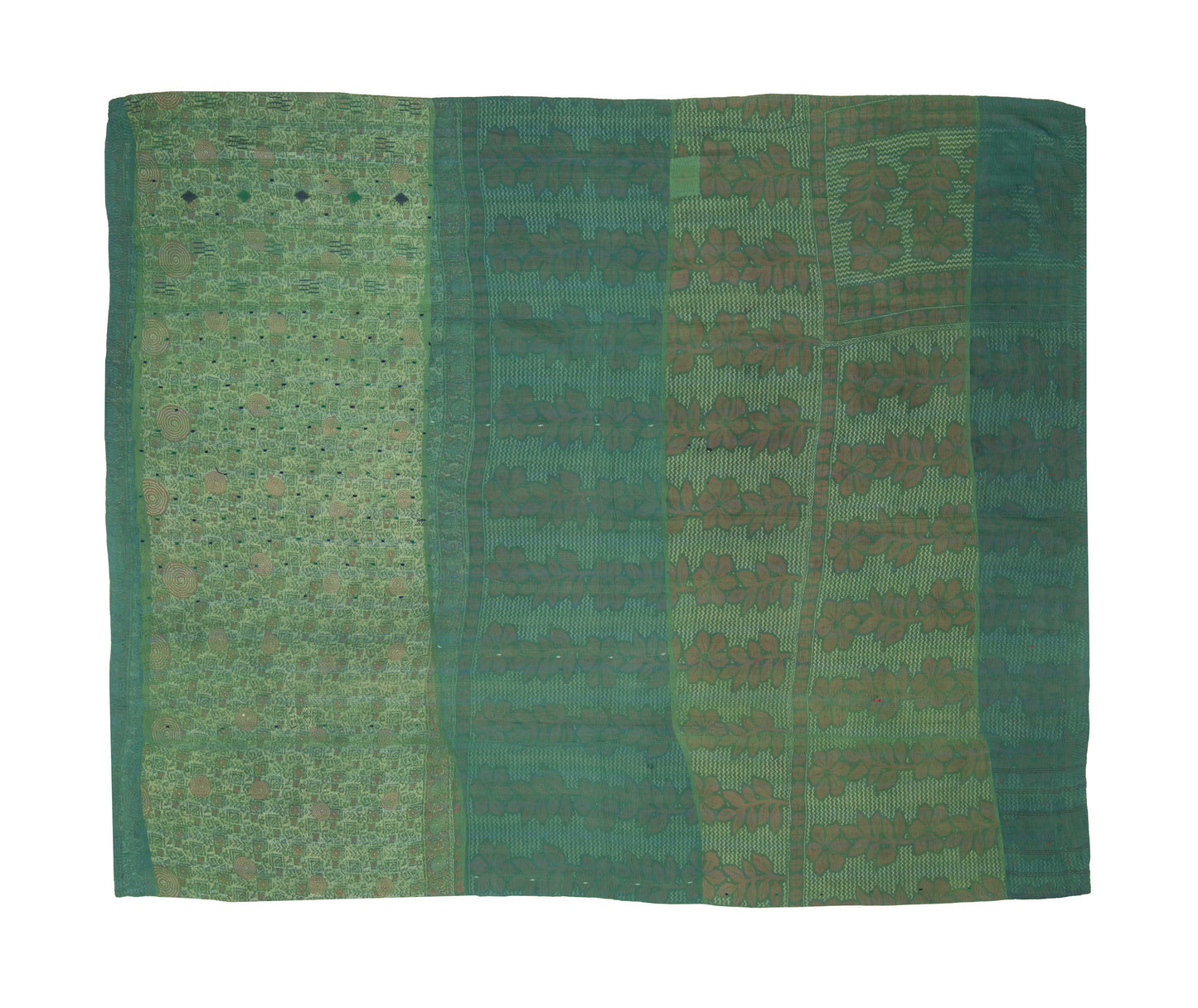 OP4970-GRN / OMBRE PATCHED KANTHA -GRN (AVAILABLE JACKETS)