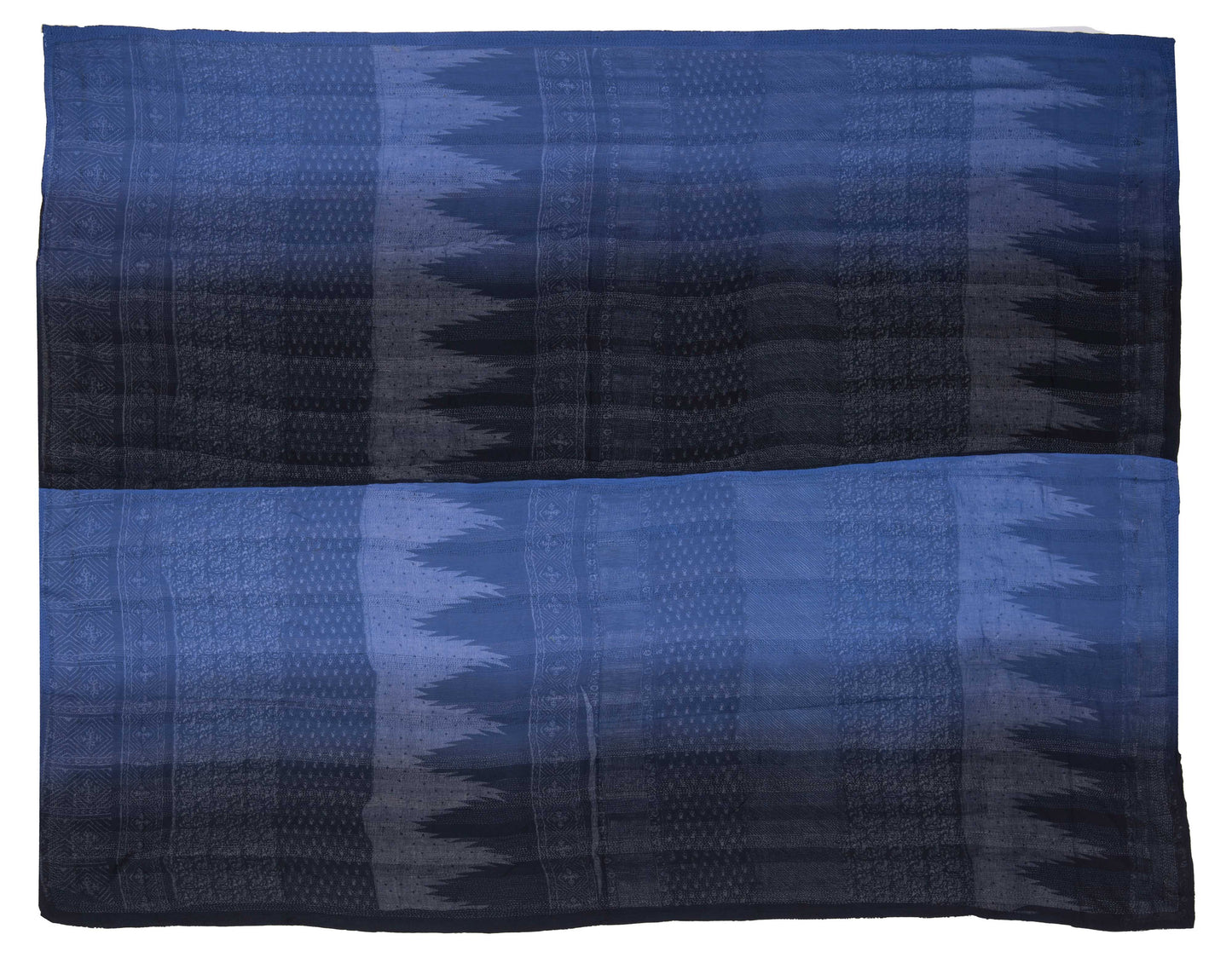 OS2970-BLK / SILK COTTON OMBRE PRINT KANTHA -BLK (AVAILABLE JACKETS)