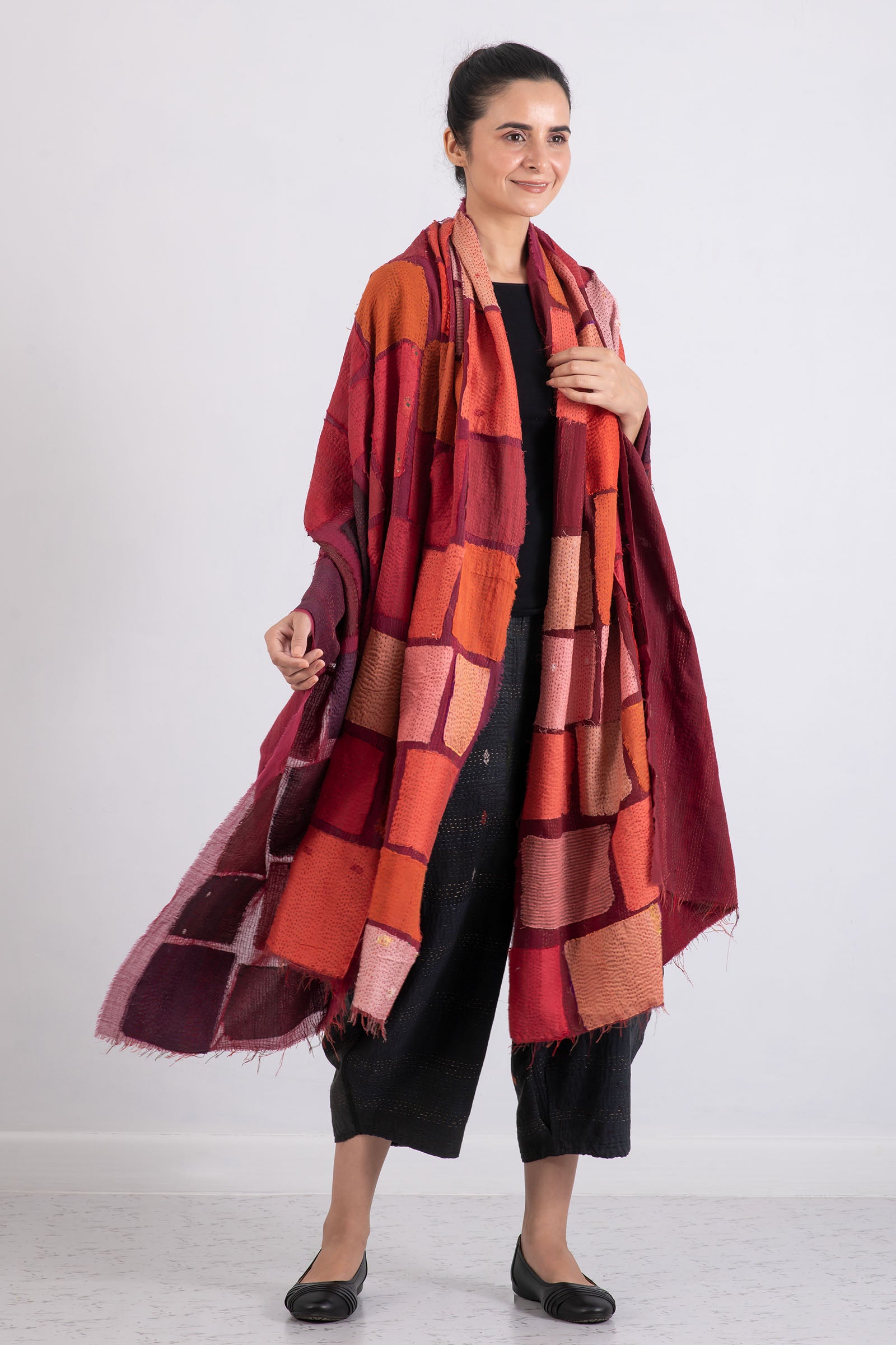 TONAL TILE PATCH THROW - Mieko Mintz Online Store