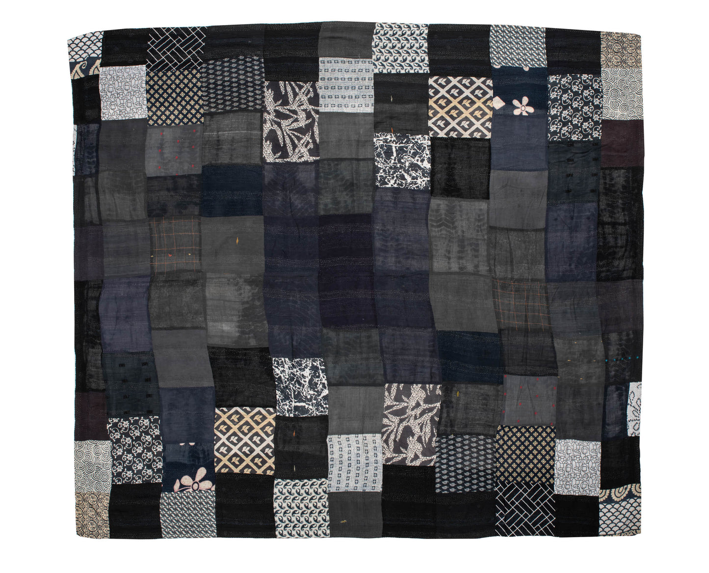 VB2970-BLK / VINTAGE BOTTOM PRINT KANTHA -BLK- (AVAILABLE JACKETS)