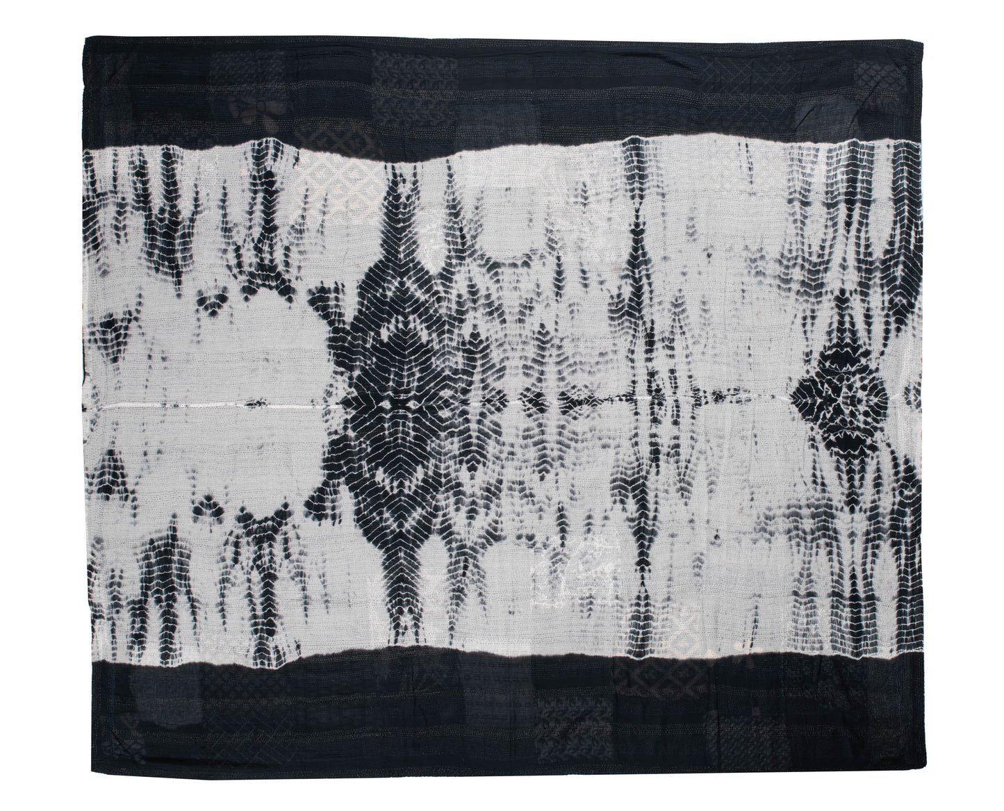 VB2970-BLK / VINTAGE BOTTOM PRINT KANTHA -BLK- (AVAILABLE JACKETS)